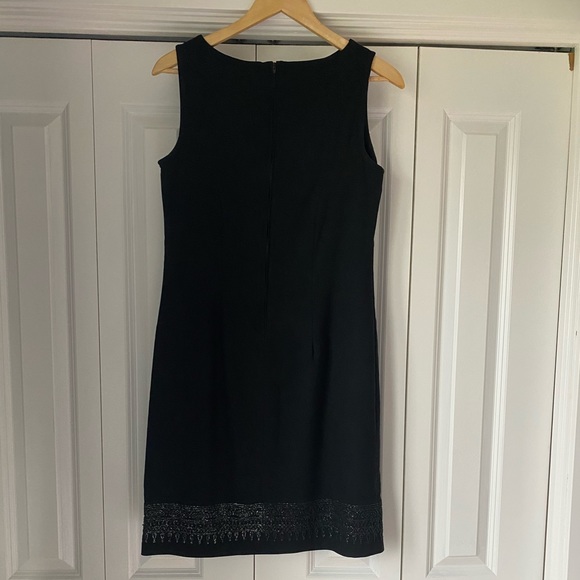 SC&CO black dress with beaded hem - Picture 3 of 4